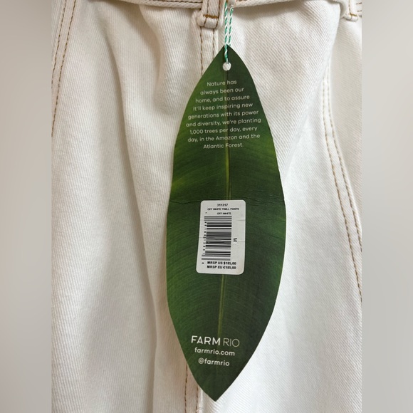 Farm Rio Women's Belted Wide-Leg Twill Pants - Picture 4 of 6